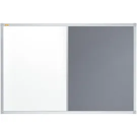 Franken Kombitafel 90 x 60 cm grau/weiß