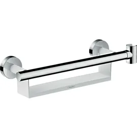 Hansgrohe Unica Haltegriff Comfort mit Ablage und Brausehalter weiß/chrom