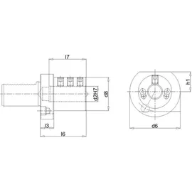 Fortis Bohrstangenhalter E2 30x06mm