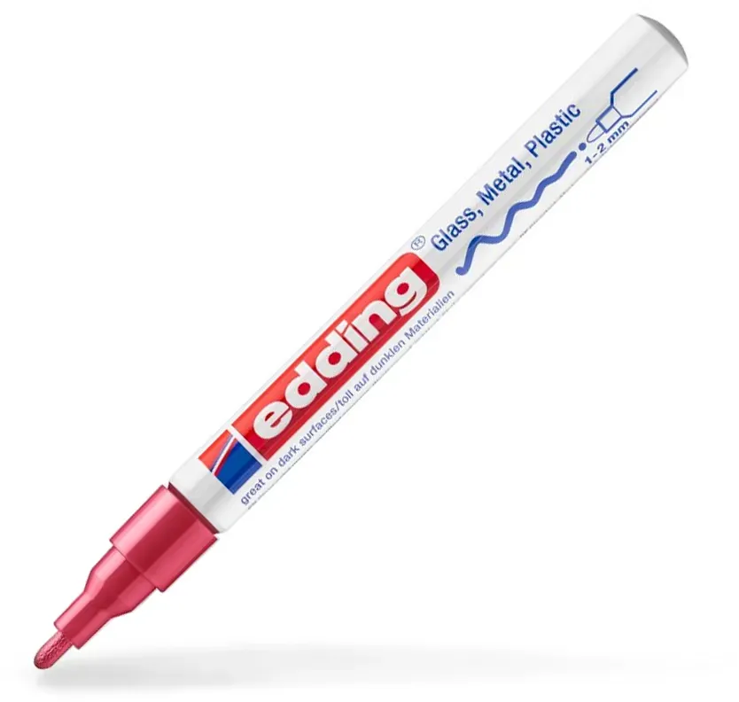 Rot 1-2 mm | edding 751 Lackmarker