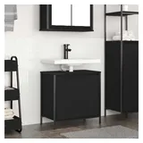 vidaXL Waschbeckenunterschrank 60 x 60 cm Schwarz