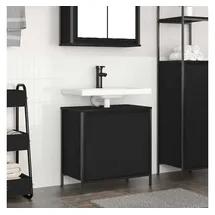 vidaXL Waschbeckenunterschrank 60 x 60 cm Schwarz