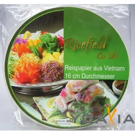 Ricefield rundes Reispapier 300g Ø 16cm für Frühlingsrollen | aus Vietnam