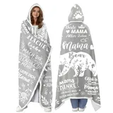 AJIYUEOU Muttertagsgeschenke für Mama,Mama Bear Hoodie mit Ärmeln für MamaGeburtstagsgeschenk, Beste Mutter Geschenk von Tochter Sohn,Geschenke Mutter zum Muttertag Geburtstag Weihnachten