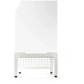 Nedis Ständer für Waschmaschine und Trockner, Drahtkorb, 200 kg, Weiß