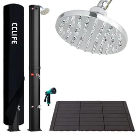 CCLIFE Solardusche schwarz 35 l