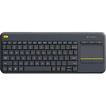 Logitech K400 Plus Wireless Touch Keyboard DNK/FIN/NOR/SWE schwarz
