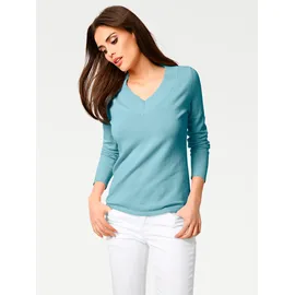 Heine V-Pullover Türkis 40