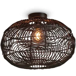 GOOD & MOJO Deckenleuchte "MADEIRA", schwarz, Ø 48,00cm H: 30,00cm, Lampen