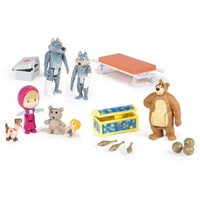 Simba - Masha und der Bär – Mini-Universum Set – 7 Figuren + Zubehör – 109301048