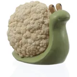 MARELIDA Dekofigur Schnecke Blumenkohl Gartendeko für Beet Garten H: 11cm
