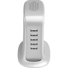DUDAO Ladegerät 5x USB mit integriertem Netzkabel weiß (A5EU)
