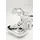 Kare DESIGN Deko-Figur Hungry Hippo 17 cm Polyresin Silber