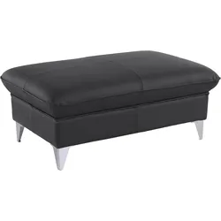 Polsterhocker COTTA "Caluso", schwarz, B:101cm H:46cm T:65cm, NaturLEDER: Bitte beachten Sie, dass Lederbezüge mehr Nähte aufweisen als Stoffbezüge., Kunstleder SOFTLUX, NaturLEDER (echtes Rindsleder), Microfaser PRIMABELLE (100% Polyester), Hocker