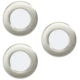 EGLO Fueva 5 LED-Einbauleuchte 2,7 W Nickel matt Warmweiß