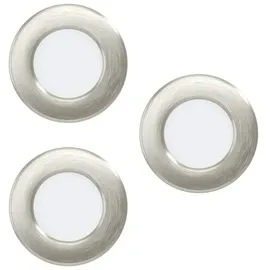 EGLO Fueva 5 LED-Einbauleuchte 2,7 W Nickel matt Warmweiß