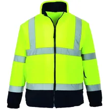 PORTWEST Hochsichtbare zweifarbige Fleece-Jacke Gelb XL