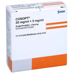 Cosopt 20 Mg/ml + 5 mg/ml Augentropfen 15 ml