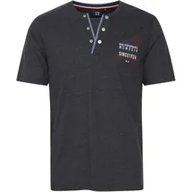 FQ1924 Henleyshirt FQ1924 "Henleyshirt FQRudolf", Herren, Gr. M, grau (charcoal mix), Obermaterial: 100% Baumwolle CO., Shirts