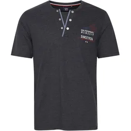 FQ1924 Henleyshirt FQ1924 "Henleyshirt FQRudolf", Herren, Gr. M, grau (charcoal mix), Obermaterial: 100% Baumwolle CO., Shirts