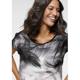 LAURA SCOTT Shirtbluse in modischem Materialmix - Gr. 46,