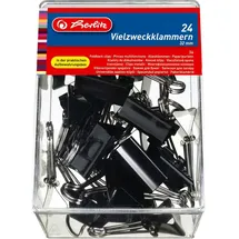 Herlitz Vielzweckklammer 32mm schwarz 24 Stück
