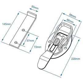 PRO PLUS ProPlus 220x40mm + Gegenhalter
