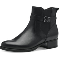 TAMARIS Damen Chelsea Boots Leder Blockabsatz; BLACK/schwarz; 38 EU