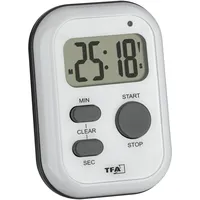 TFA Digitaler Timer und Stoppuhr, 38.2053.02, weiß