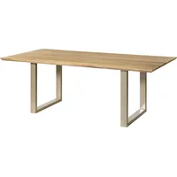 MASSIVMOEBEL24.DE Esstisch Mango 160x90x76 natur lackiert / Epoxid schwarz,