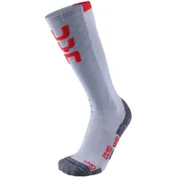 Uyn Ski Evo Race Socke, light grey/red 35/36