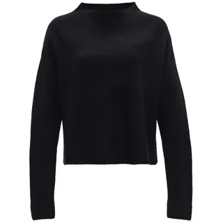 Opus Damen Pullover | Feinstrickpullover PASIKA Regular aus weichem Woll Mix Black, 36