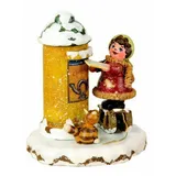 Hubrig Volkskunst Zschorlau Erzgebirge Kleine Figuren & Miniaturen Winterkinder Christkindelpost - 7cm - Hubrig Volkskunst