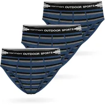 normani Outdoor Sports 3er Pack Herren Merino Slip in Navy/Schwarz/Grau | Gr.: S