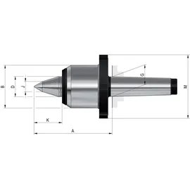 Röhm Mitlaufende Zentrierspitzen 60° MK 5 Größe 485