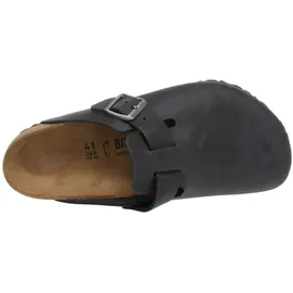 Birkenstock Boston Nubukleder geölt schwarz 43