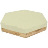 FORLUZ Sandkasten Abdeckung, wasserdichte Sonnenschutz-Sandkastenabdeckungen for Hof, Garten, Bad, Mehrfarbig, for Kinderspielzeug, Sandkastenabdeckung, Terrassenmöbel-Schutz (Color : Beige, Size :