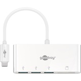 goobay USB-CTM Multiport Adapter CardReader - erweitert ein USB-CTM Gerät um drei USB 3.0 Anschlüsse sowie einen Kartensch