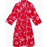 Marimekko Bademantel UNIKKO Rosa/Rot L