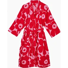 Marimekko Bademantel UNIKKO Rosa/Rot L