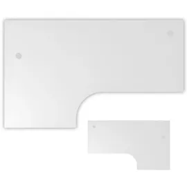bümö Eckschreibtisch 200 x 120 cm Weiß