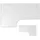 bümö Eckschreibtisch 200 x 120 cm Weiß