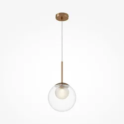 Licht-Erlebnisse Pendelleuchte Cora Gold Transparent LE116314