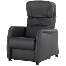 Hukla Relaxsessel Tobias Leder 75 x 105 x 88 cm Schwarz
