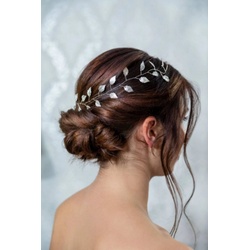 Brautkrone Diadem Haarranke Vintage Braut Schmuck Hochzeit gold silber (1 Stück, 1-tlg) goldfarben