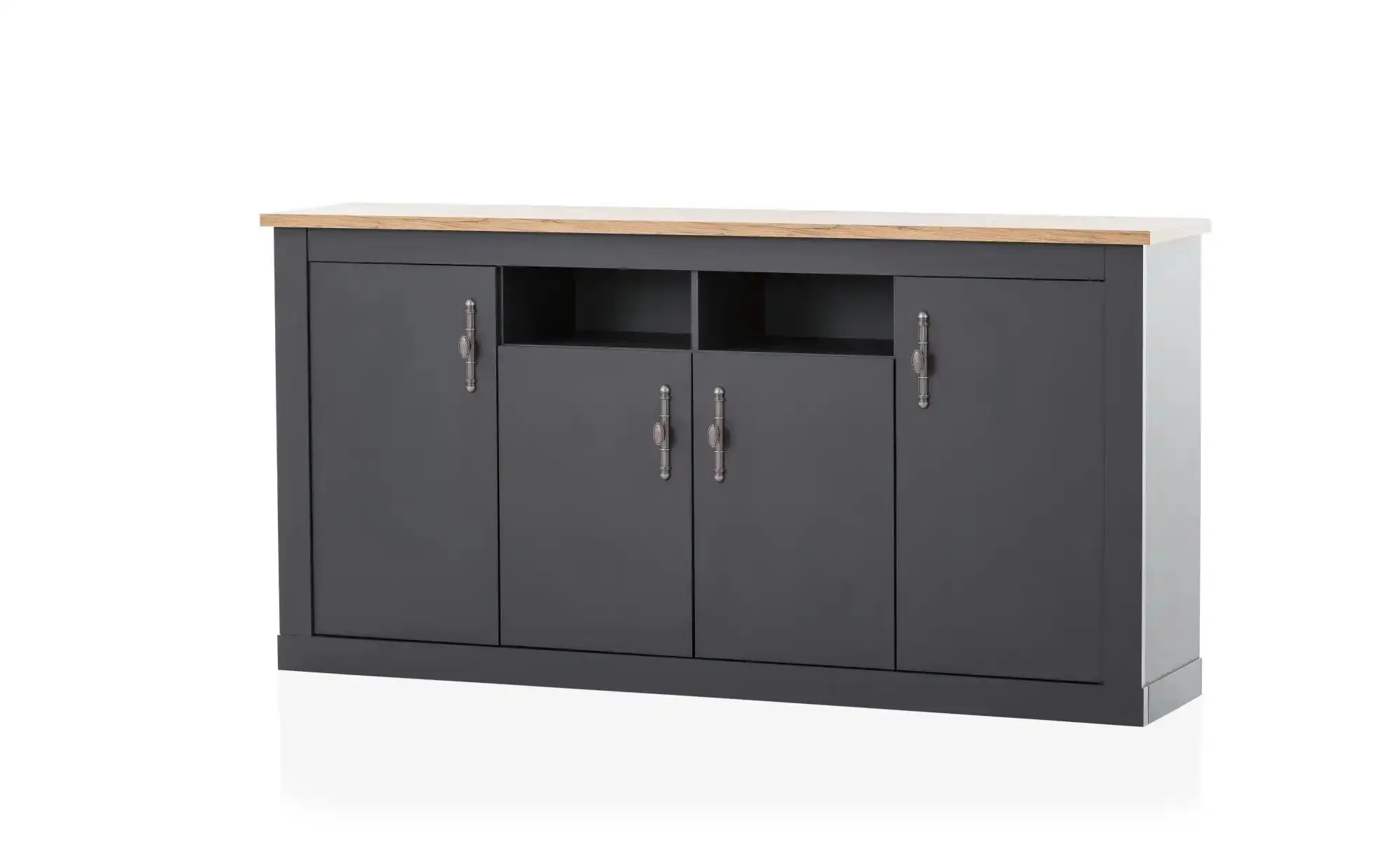 Sideboard  Calella , grau , Maße (cm): B: 200 H: 44