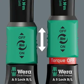WERA Drehmomentschlüssel Click-Torque Lock A 5 R/L 2,5-25 Nm