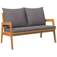vidaXL 2-teiliges Bistro Set mit Kissen - Aus Akazienmassivholz