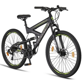 Licorne Bike Strong 2D Premium Mountainbike in 26, 27,5 und 29 Zoll - Fahrrad für Jungen, Mädchen, Damen und Herren - Scheibenbremse vorne und hi...