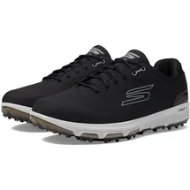 SKECHERS Herren Pro 6 wasserdichter Golfschuh Schwarz/Grau ohne Spikes 45.5 EU